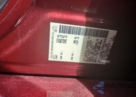 2016 Nissan Maxima 3.5S z USA, uszkodzony, nr VIN 1N4AA6AP6GC394389